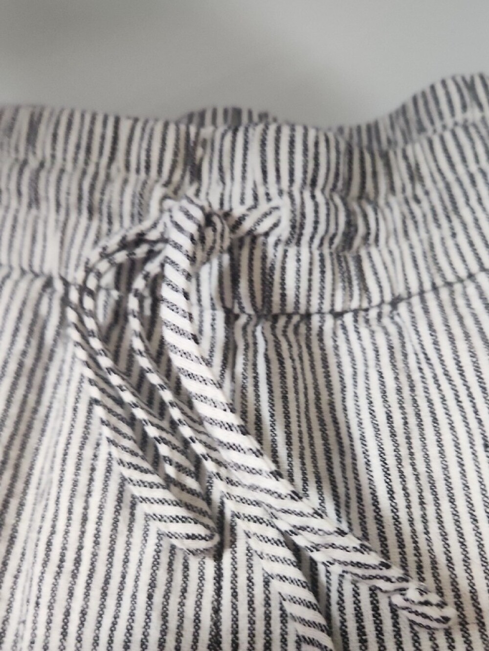 J. Crew Black and White Striped Cropped Drawstring Pants - Picture 4 of 10